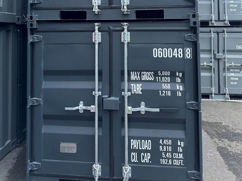 6 Fuß Seecontainer RAL 7016