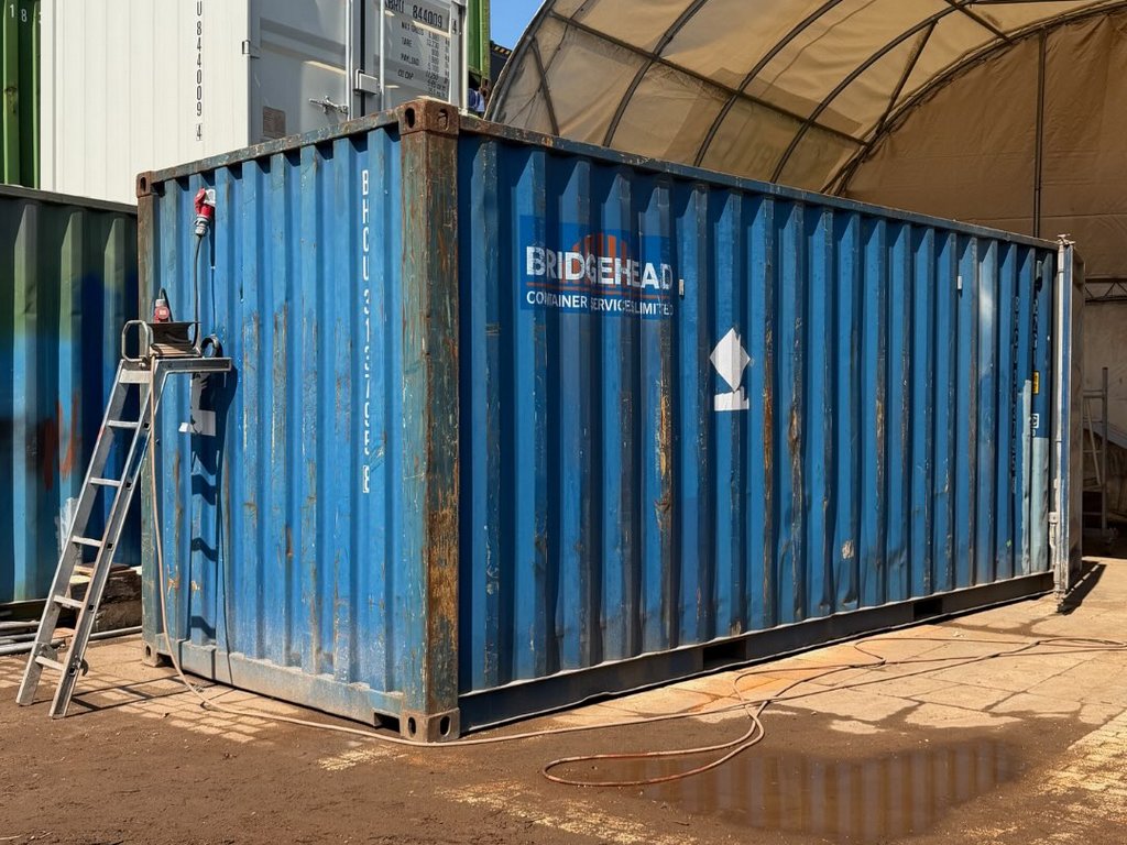 Used 20-Foot Shipping Container Upgraded with Custom Modifications